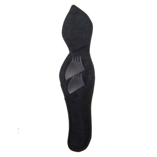Etui georgette tissu anthracite