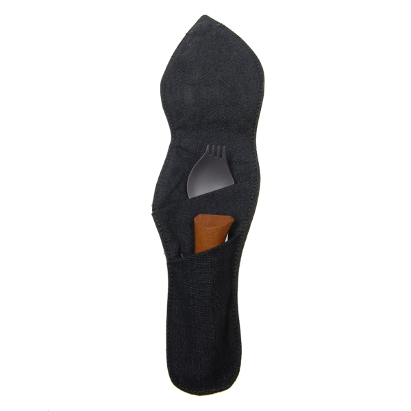Etui georgette tissu anthracite
