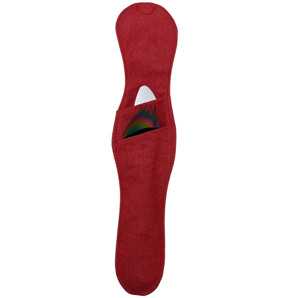 Etui george tissu rouge